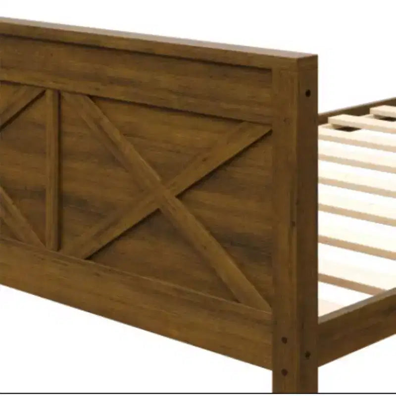 Letto a castello in legno massiccio, da piazza e mezza, convertibile in 2 letti singoli da piazza e mezza, portata 181 kg ciascuno