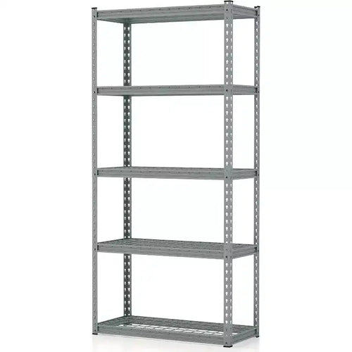 Costway 5-Tier Garage Storage Shelves Heavy Duty Metal Storage Shelving Unit Adjustable Utility Rack Organizer for Warehouse Basement