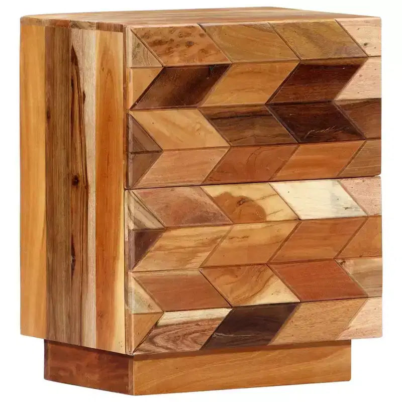 vidaXL Comodino 40x30x50 cm Legno massello di recupero