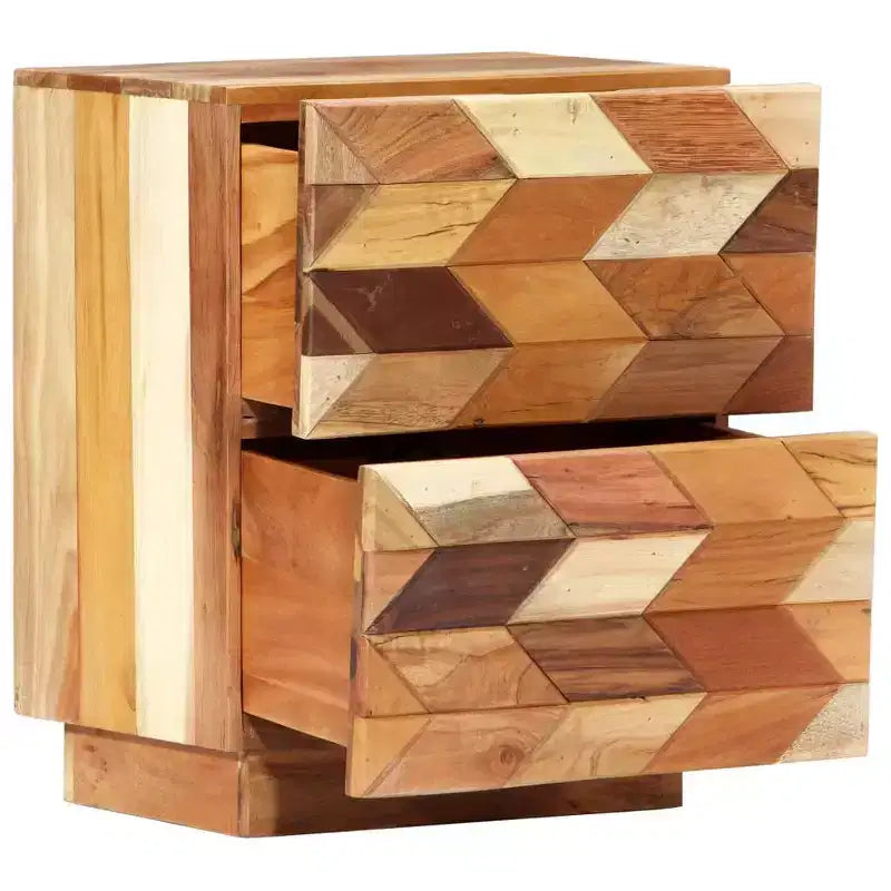 vidaXL Comodino 40x30x50 cm Legno massello di recupero