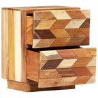 vidaXL Comodino 40x30x50 cm Legno massello di recupero