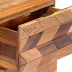 vidaXL Comodino 40x30x50 cm Legno massello di recupero