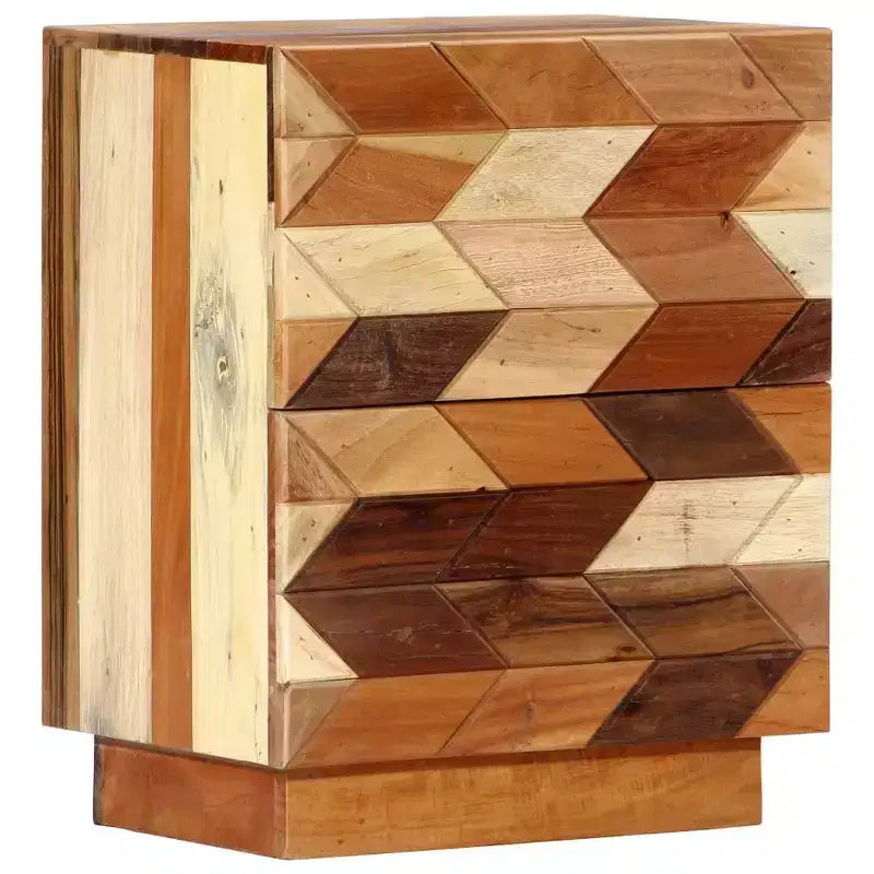 vidaXL Comodino 40x30x50 cm Legno massello di recupero