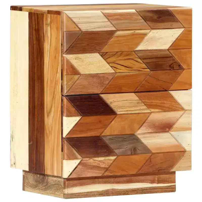 vidaXL Comodino 40x30x50 cm Legno massello di recupero