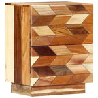 vidaXL Comodino 40x30x50 cm Legno massello di recupero