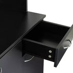 Dispensa da cucina indipendente 70.87 con 6 ante, cassetto, ripiani a giorno, versatile credenza, armadietto per riporre oggetti artigianali