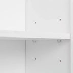 Dispensa da cucina indipendente 70.87 con 6 ante, cassetto, ripiani a giorno, versatile credenza, armadietto per riporre oggetti artigianali