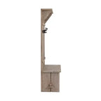 Albero appendiabiti da ingresso in legno di mango da 70 pollici con 7 ganci, finitura Driftwood